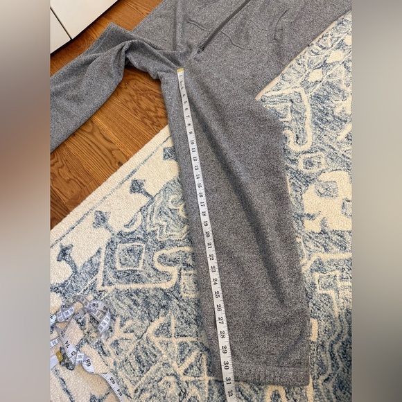 Roots Cabin Mens Grey Buffalo Plaid Zip Up Winter Sweater Fleece Onesie - Picture 9 of 12